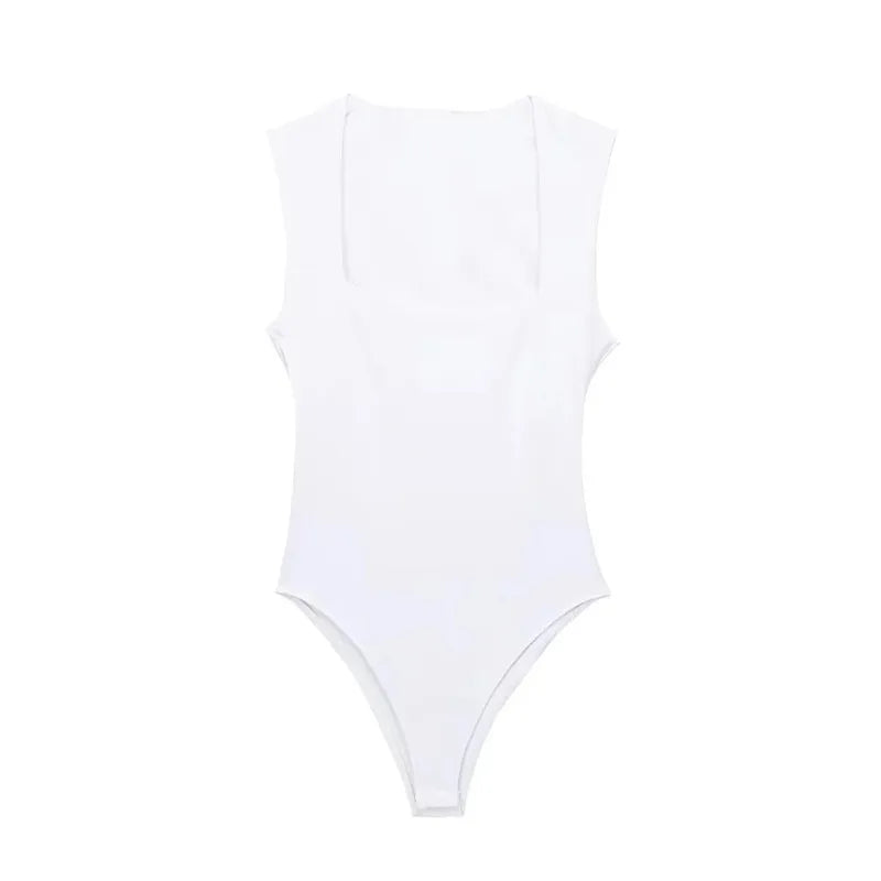 Eleganckie body z kwadratowym dekoltem Centaurus-lauranapl.com