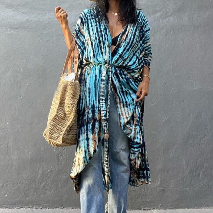 Długie kimono plażoweTriangulum Australe-lauranapl.com