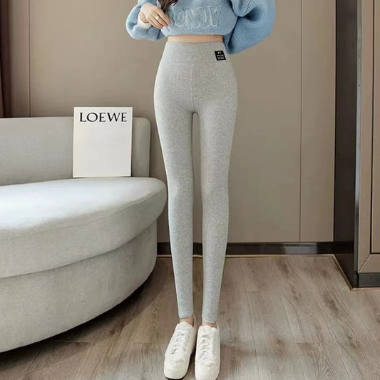 Prążkowane legginsy z lekkim ociepleniem Cepheus-lauranapl.com