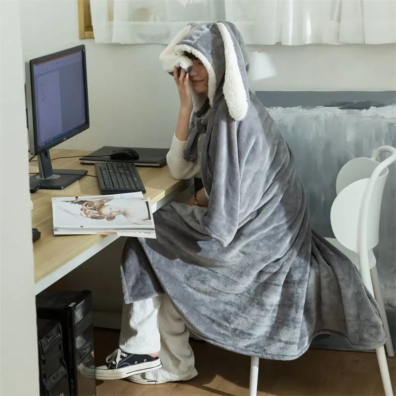 Szlafrok królik z kapturem Cancer-lauranapl.com