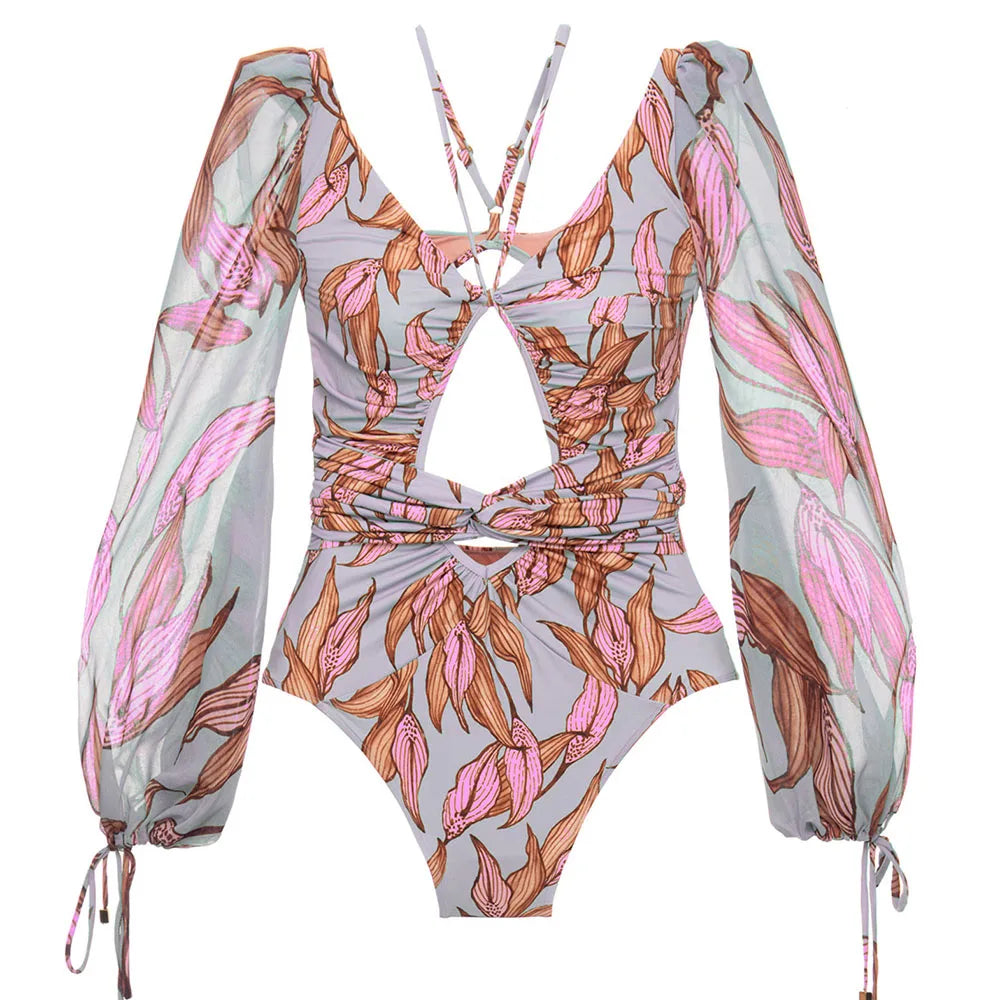 Jednoczęściowy kostium kąpielowy w stylu boho Sagittarius-lauranapl.com