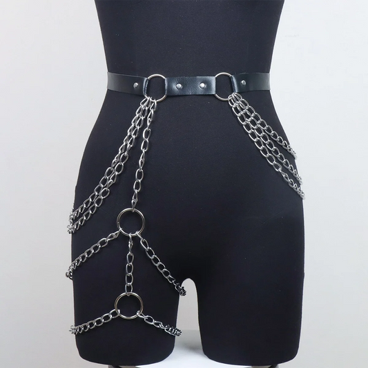 Harness na talię i udo z łańcuszkami Aquila-lauranapl.com
