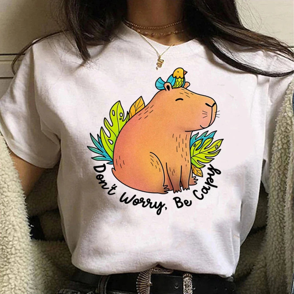 T-shirt z kapibarą Antlia-lauranapl.com