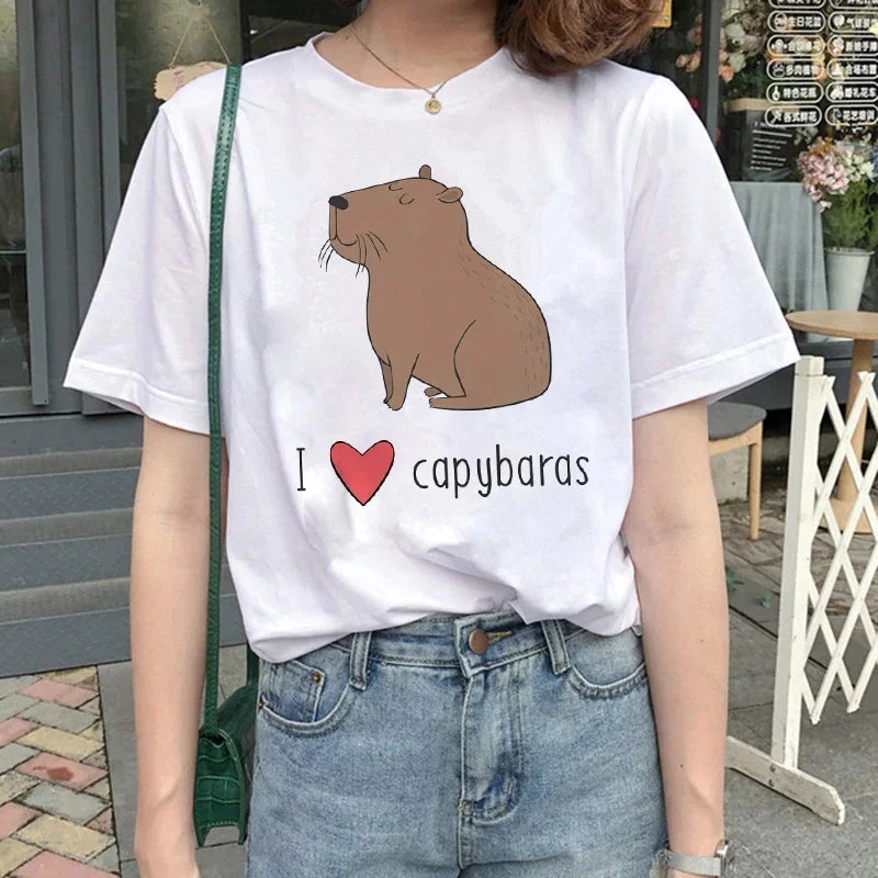 T-shirt z kapibarą Andromeda-lauranapl.com