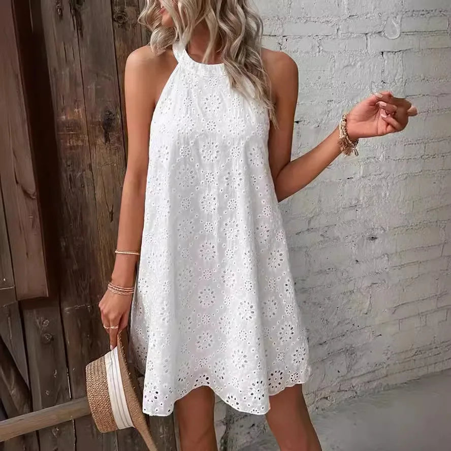 Luźna sukienka plażowa w stylu boho Delphinus