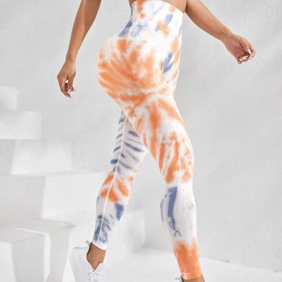Legginsy z efektem Tie Dye i PushUP Canes Venatici-lauranapl.com 