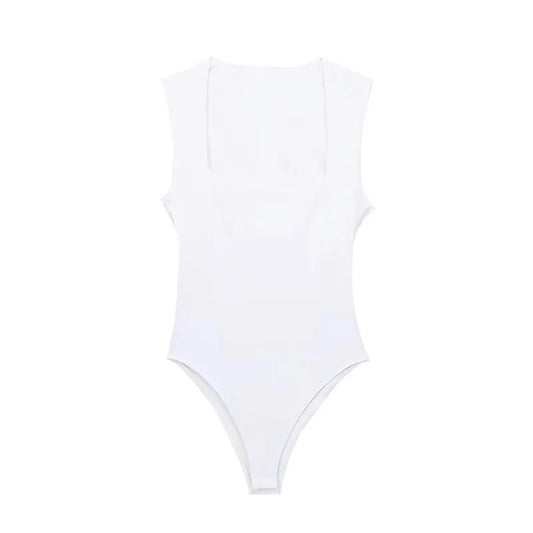 Eleganckie body z kwadratowym dekoltem Centaurus-lauranapl.com