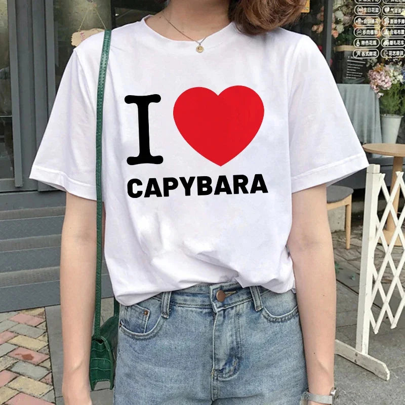 T-shirt z kapibarą Andromeda-lauranapl.com
