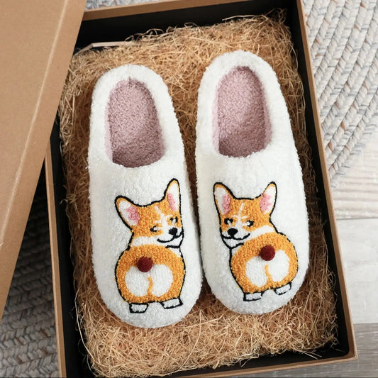 Kapcie dla fanów corgi Bootes-lauranapl.com