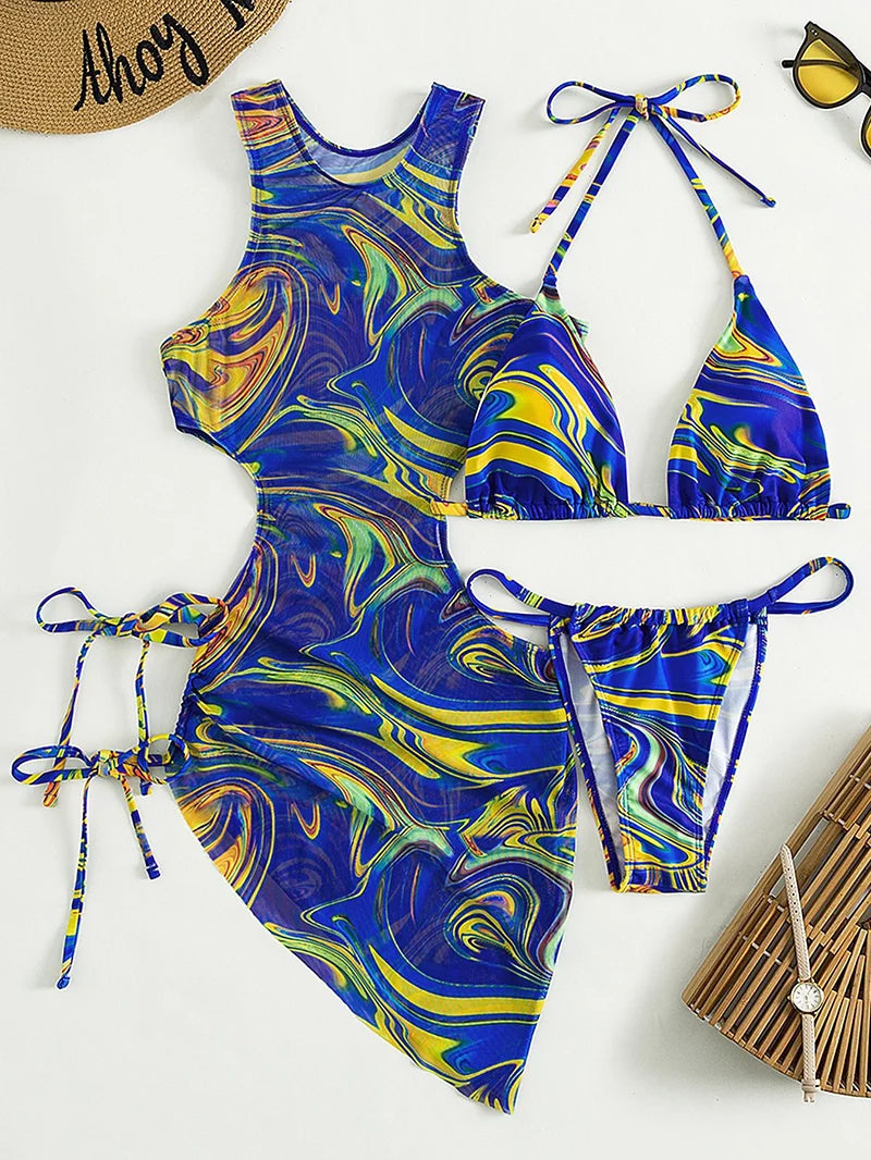 Bikini z sukienką plażową w zestawie Hydra-lauranapl.com