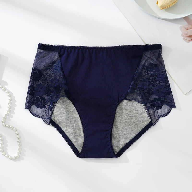 Figi menstruacyjne z koronką Camelopardalis-lauranapl.com