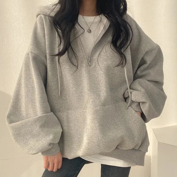 Bluza z kapturem oversize Volans-lauranapl.com
