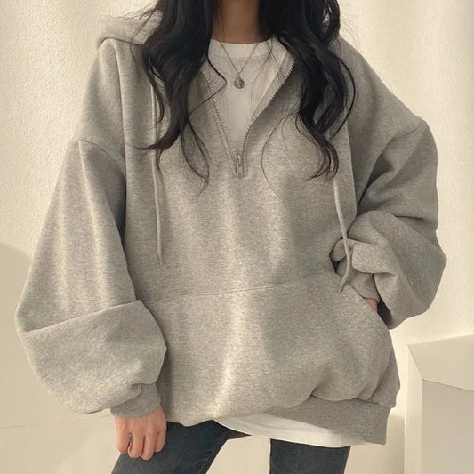 Bluza z kapturem oversize Volans-lauranapl.com