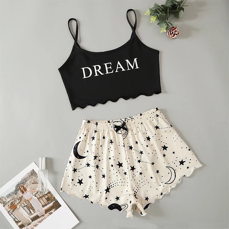 Dwuczęściowa piżama na ramiączkach Cepheus-lauranapl.com