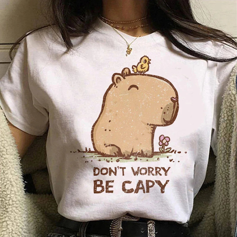 T-shirt z kapibarą Antlia-lauranapl.com