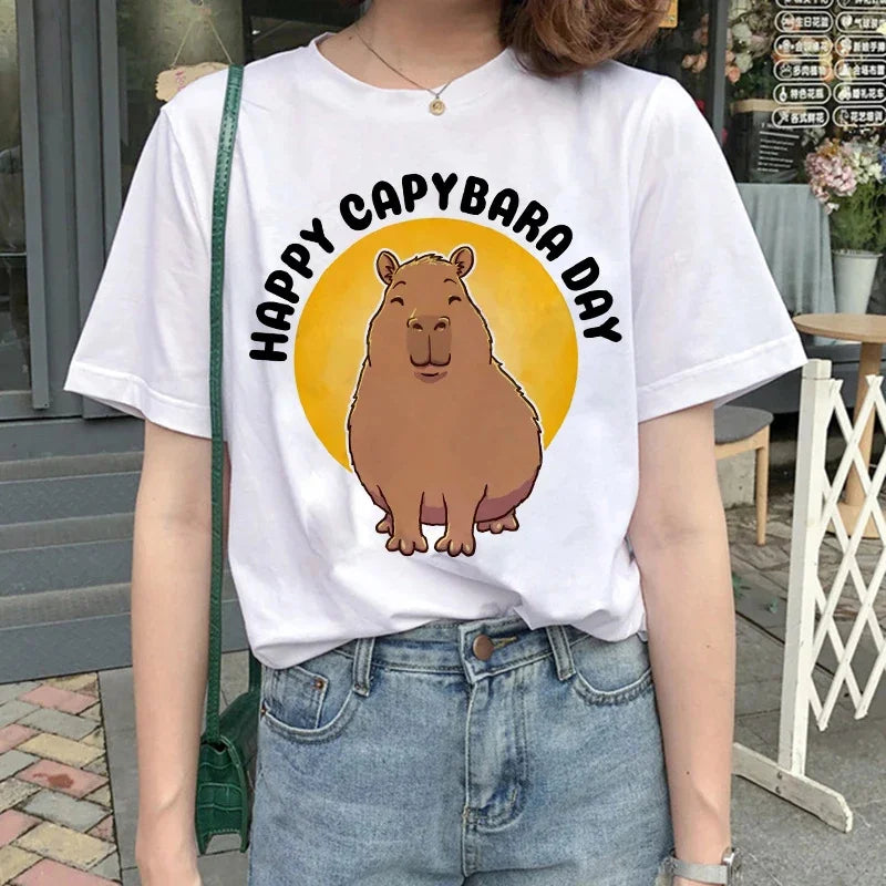 T-shirt z kapibarą Andromeda-lauranapl.com