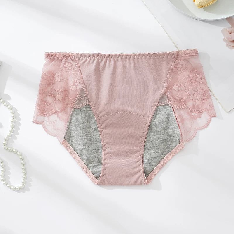 Figi menstruacyjne z koronką Camelopardalis-lauranapl.com