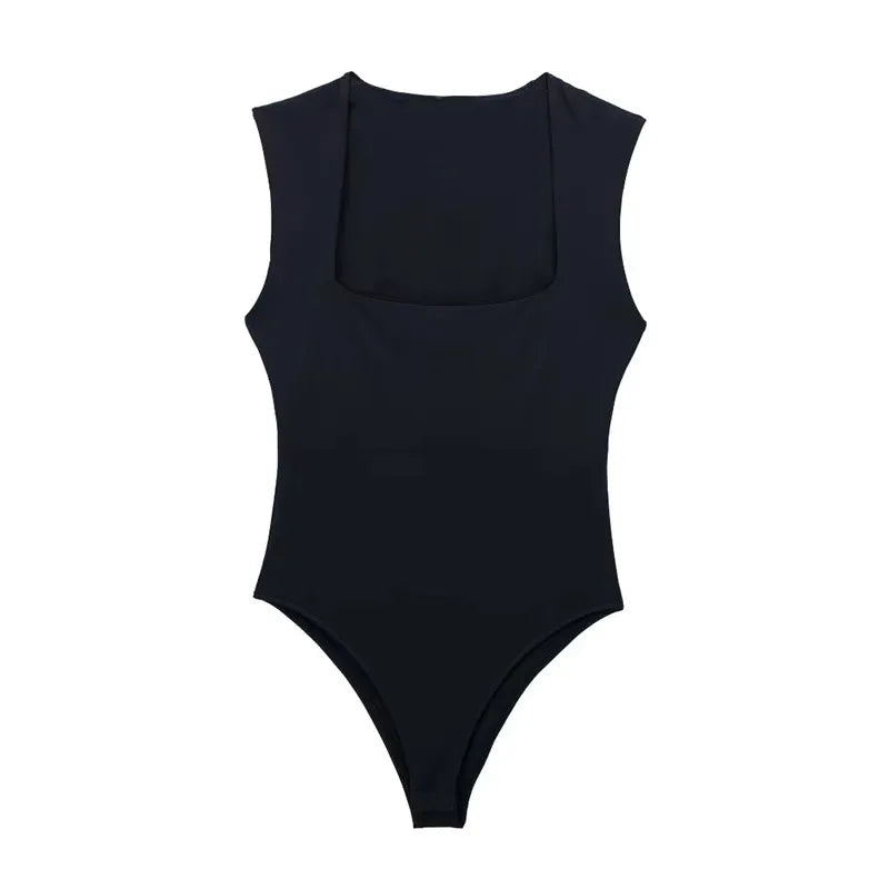 Eleganckie body z kwadratowym dekoltem Centaurus-lauranapl.com