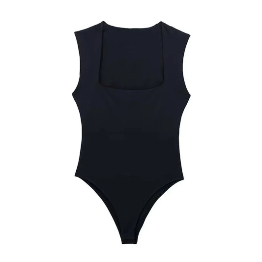 Eleganckie body z kwadratowym dekoltem Centaurus-lauranapl.com