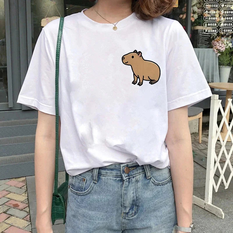 T-shirt z kapibarą Andromeda-lauranapl.com