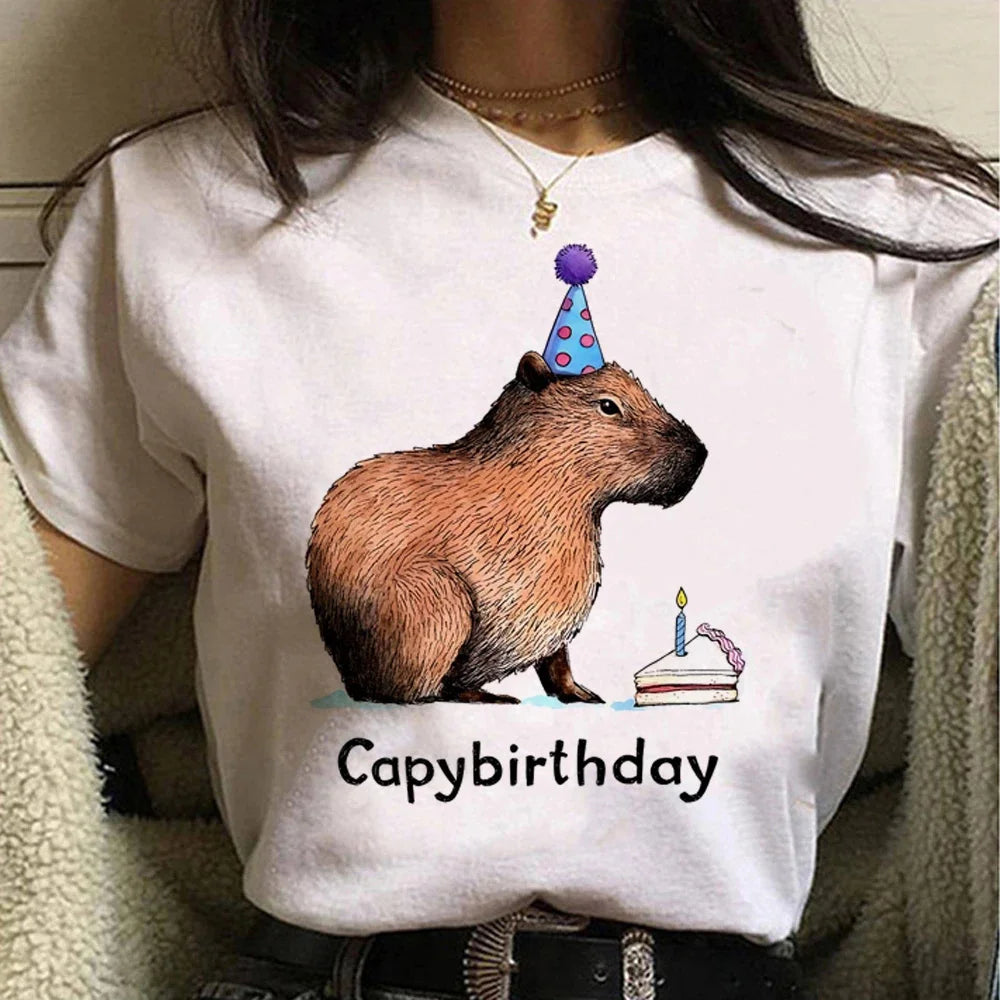 T-shirt z kapibarą Antlia-lauranapl.com