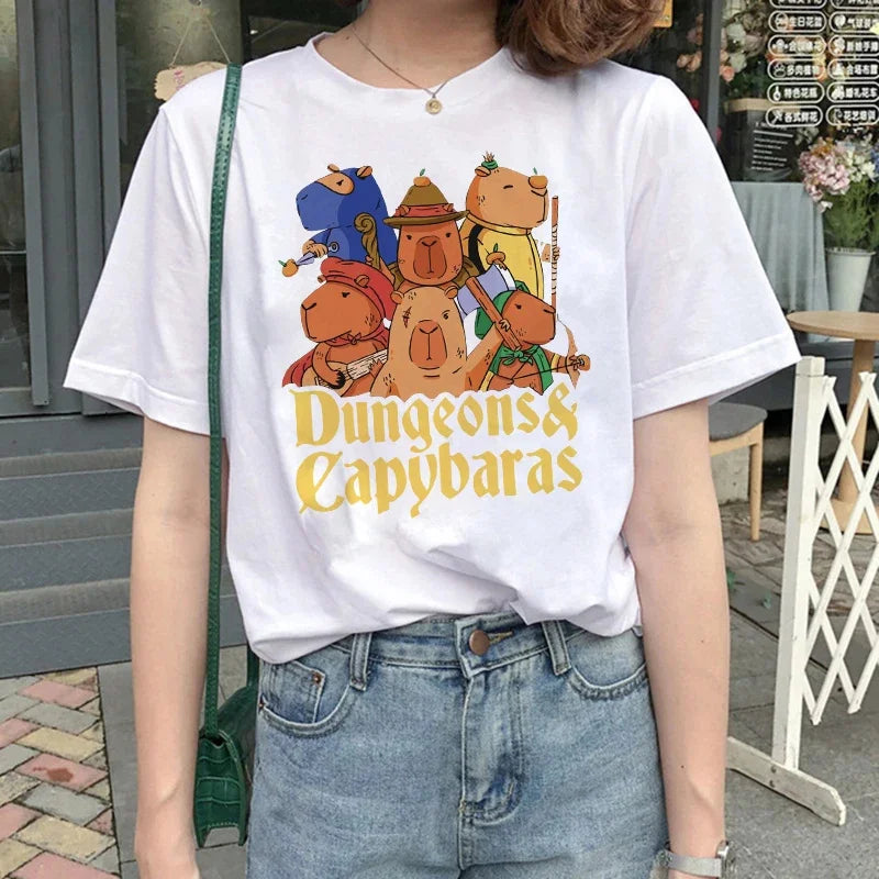 T-shirt z kapibarą Andromeda-lauranapl.com