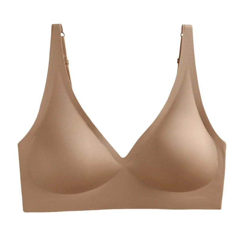Bezszwowy biustonosz typu Jelly Bra na cienkich ramiączkach Antlia