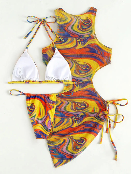 Bikini z sukienką plażową w zestawie Hydra-lauranapl.com