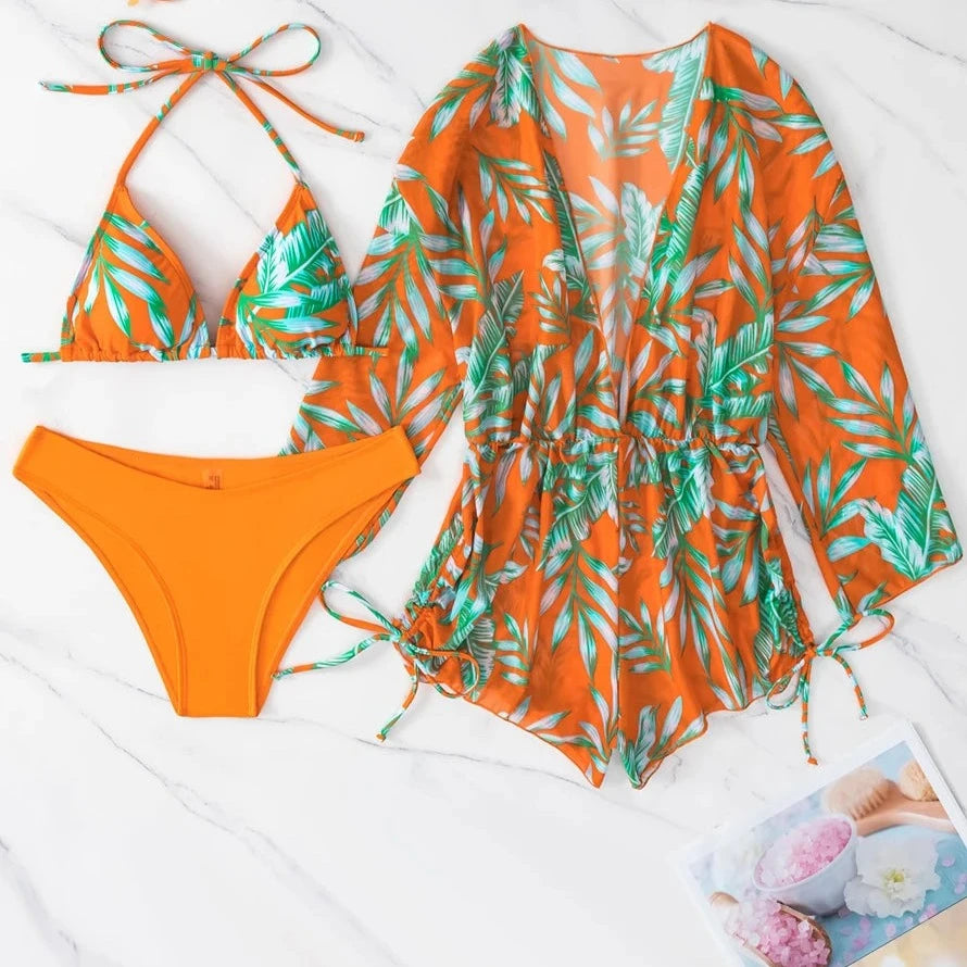 Zestaw plażowy kombinezon + bikini Microscopium-lauranapl.com
