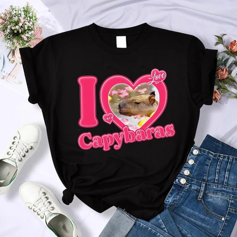 T-shirt z kapibarą Apus-lauranapl.com