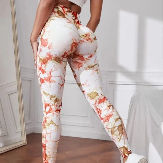 Legginsy z efektem Tie Dye i PushUP Circinus-lauranapl.com 