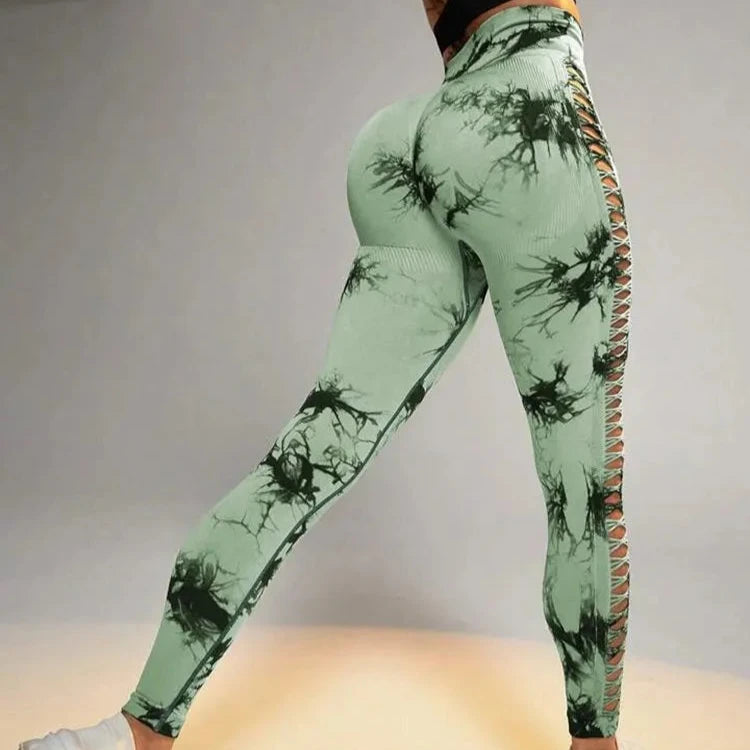 Legginsy PushUp z motywem Tie Dye Antlia-lauranapl.com