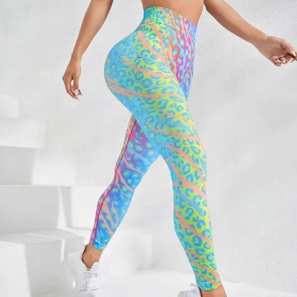 Legginsy z efektem Tie Dye i PushUP Centaurus-lauranapl.com 