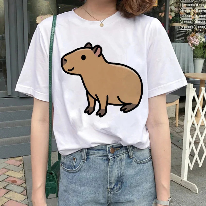 T-shirt z kapibarą Andromeda-lauranapl.com