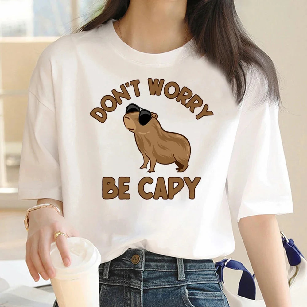 T-shirt z kapibarą Aquarius-lauranapl.com