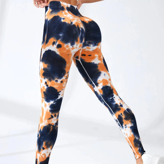 Legginsy z efektem Tie Dye i PushUP Eridanus-lauranapl.com 