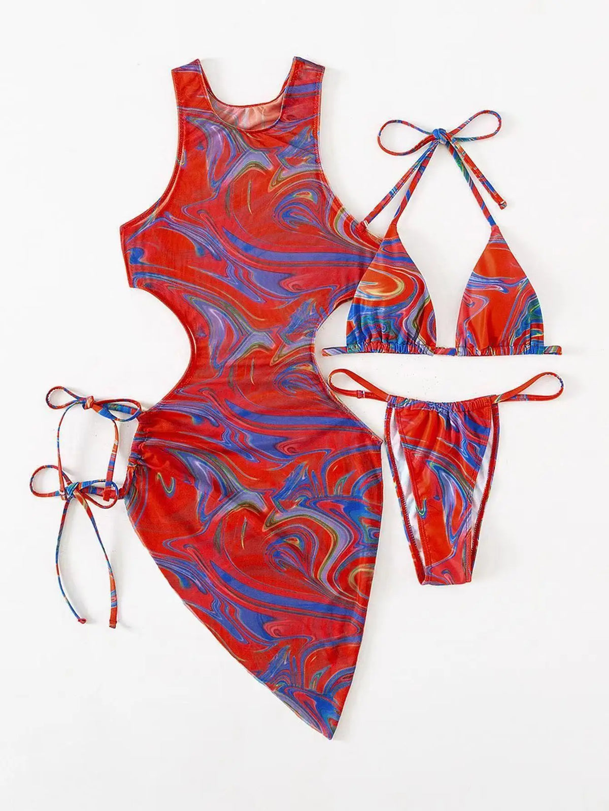 Bikini z sukienką plażową w zestawie Hydra-lauranapl.com
