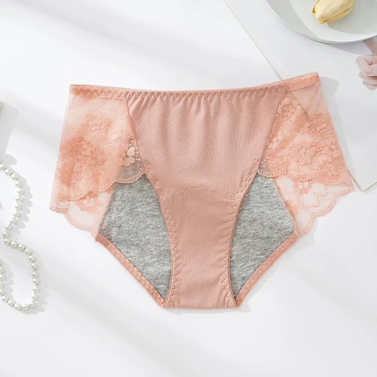Figi menstruacyjne z koronką Camelopardalis-lauranapl.com