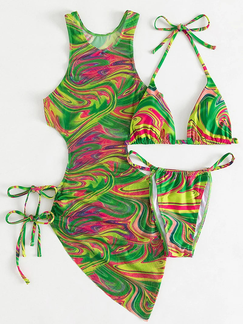 Bikini z sukienką plażową w zestawie Hydra-lauranapl.com