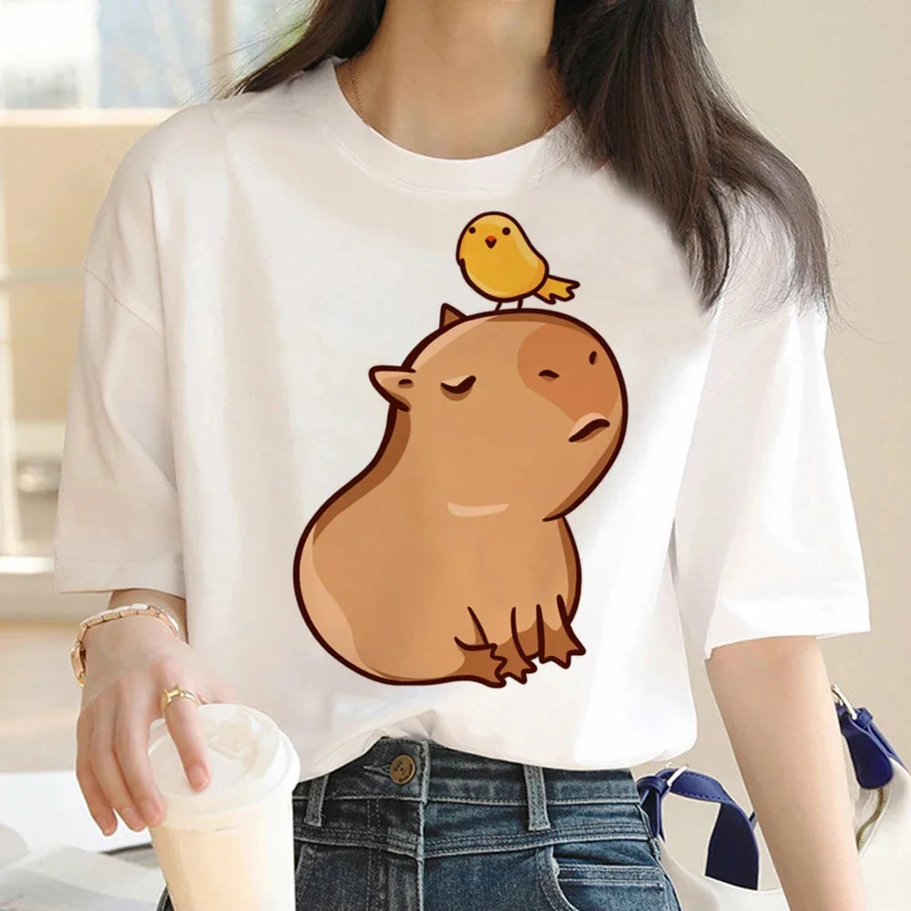 T-shirt z kapibarą Aquarius-lauranapl.com