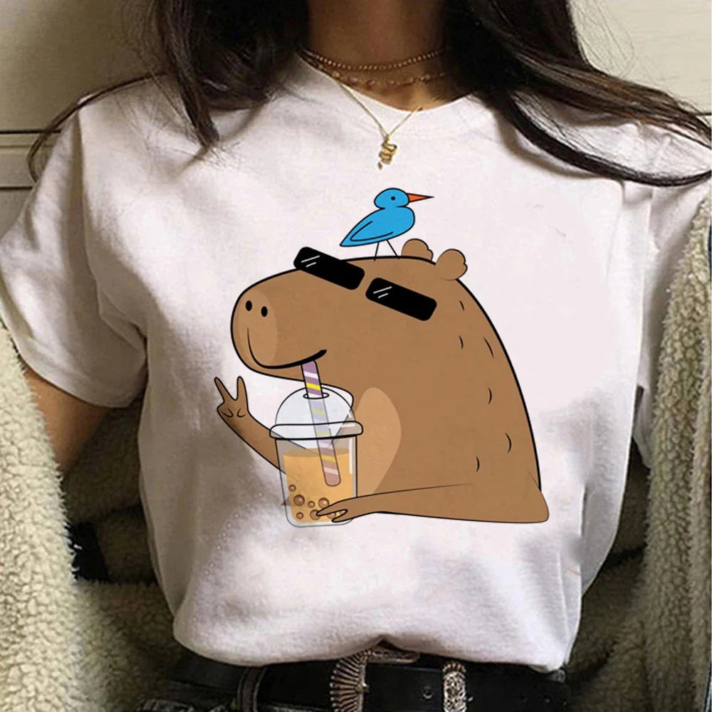 T-shirt z kapibarą Antlia-lauranapl.com