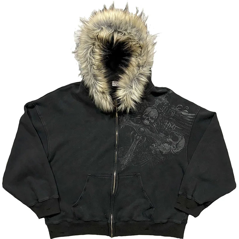 Bluza z kapturem stylizowana na lata 2000 Lepus