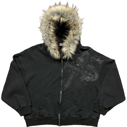 Bluza z kapturem stylizowana na lata 2000 Lepus