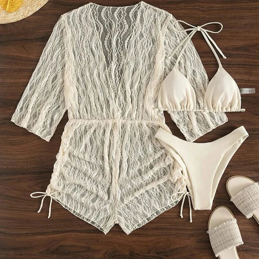 Zestaw plażowy kombinezon + bikini Norma-lauranapl.com