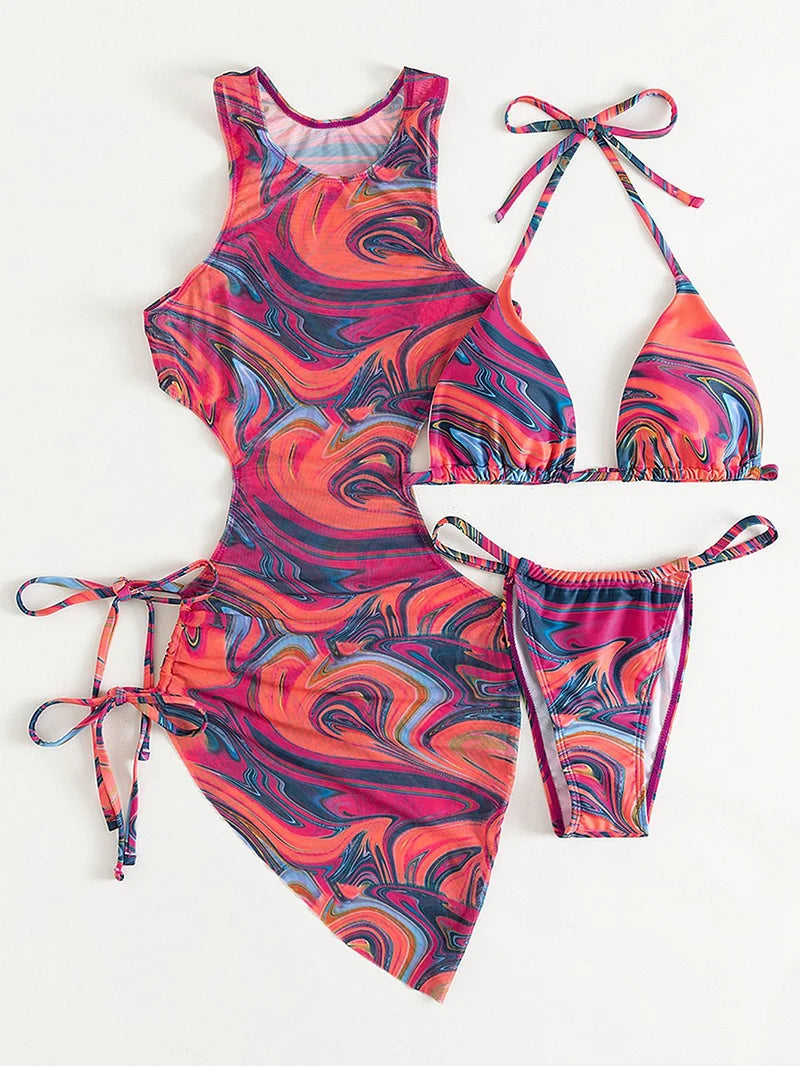 Bikini z sukienką plażową w zestawie Hydra-lauranapl.com