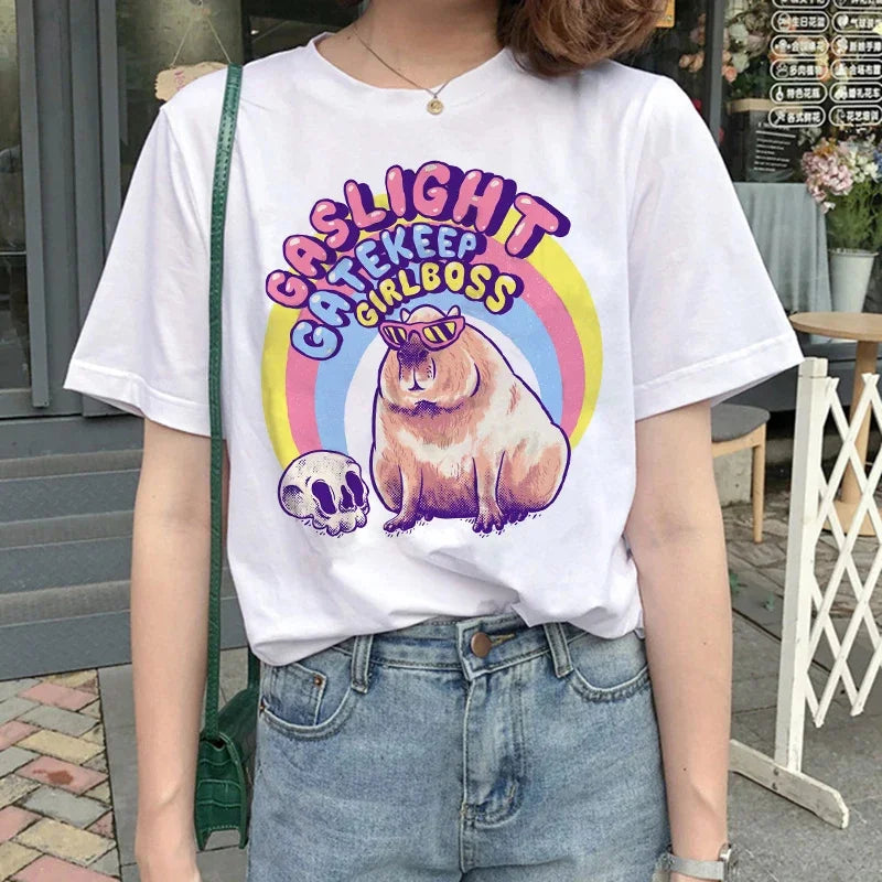 T-shirt z kapibarą Andromeda-lauranapl.com