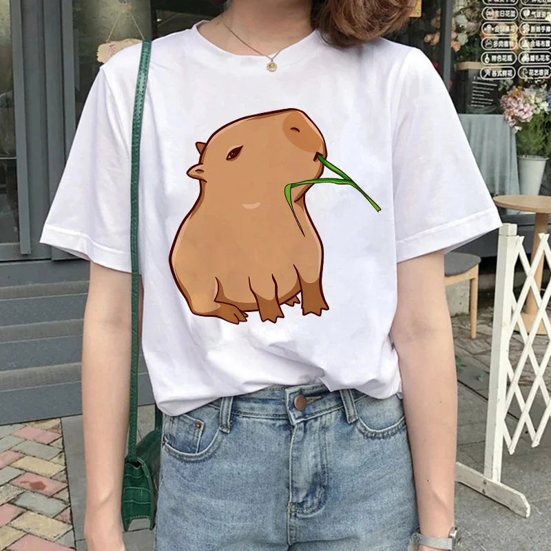 T-shirt z kapibarą Andromeda-lauranapl.com