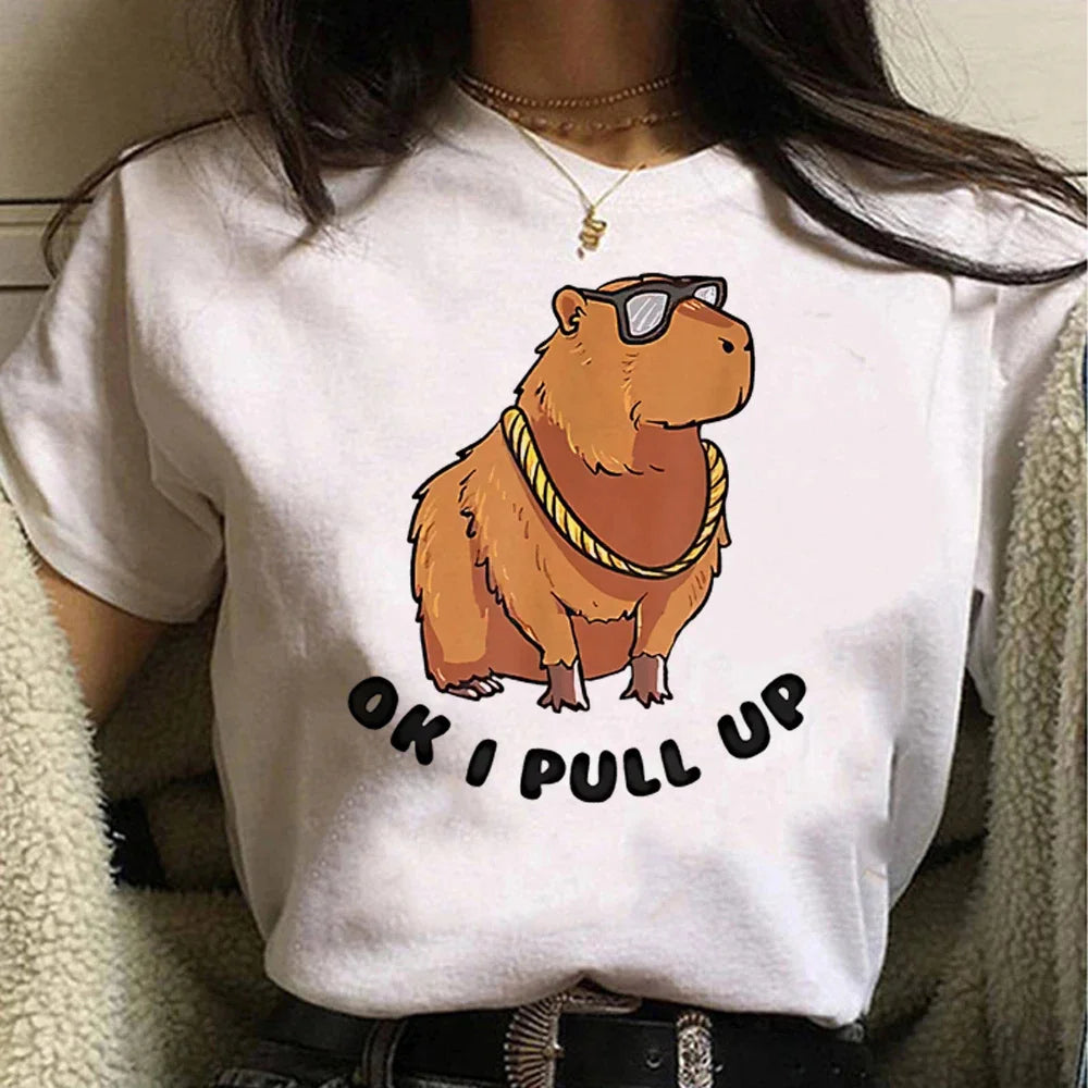 T-shirt z kapibarą Antlia-lauranapl.com