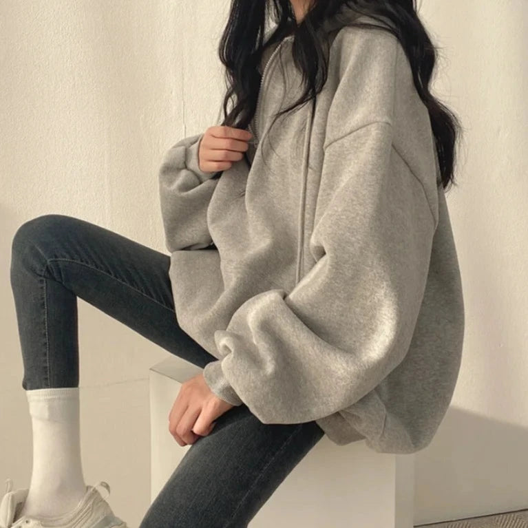 Bluza z kapturem oversize Volans-lauranapl.com