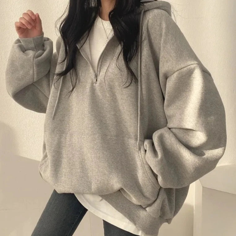 Bluza z kapturem oversize Volans-lauranapl.com